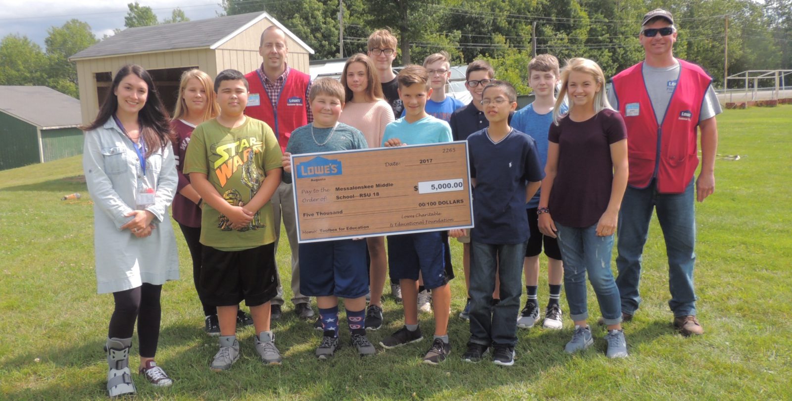 Lowe’s Toolbox for Education Grant awarded to MMS Messalonskee Middle